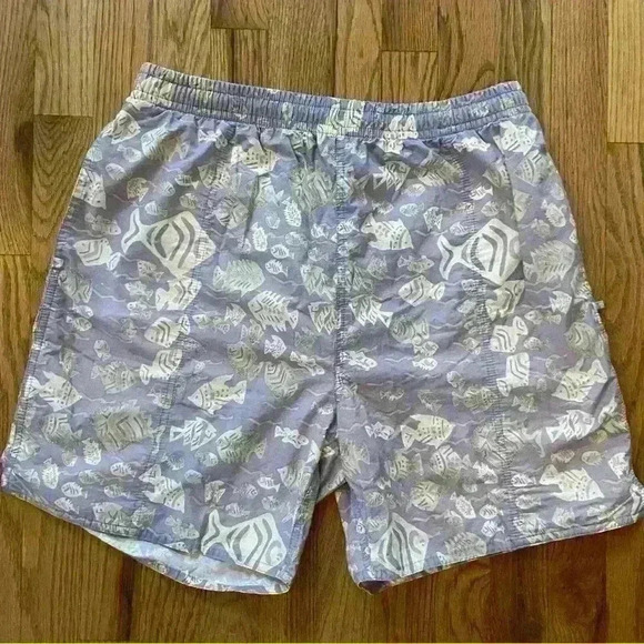 Newport Blue Men’s Swim Trunks. Size L Fish Print. Beach Resort wear Vacation - Picture 4 of 7